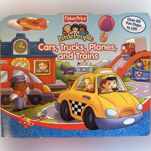 BUNDLE & SAVE 🎉Fisher-Price Little People Cars, Trucks, Planes, and Trains Book